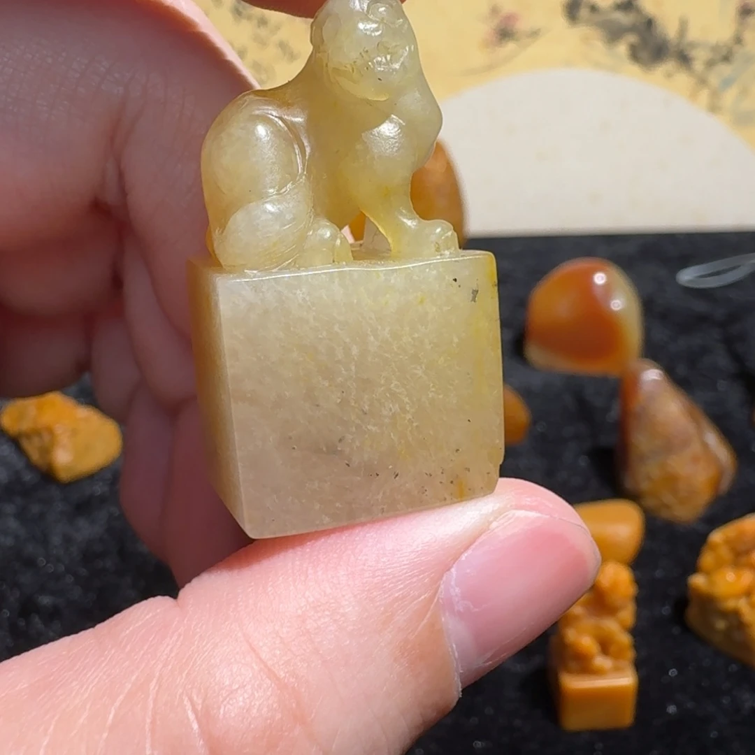 百***毛寿山石印石田黄印章