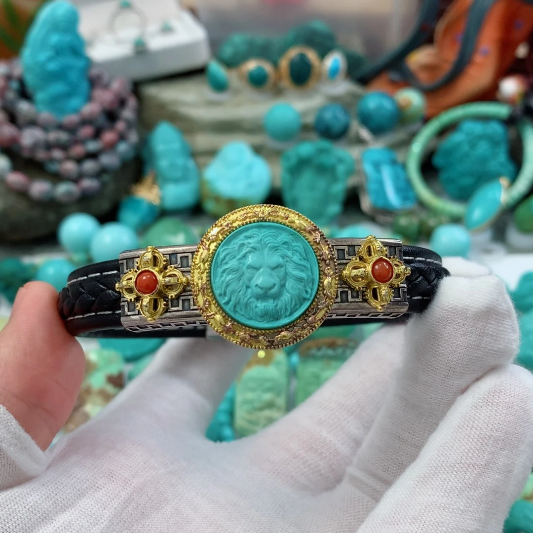 绿松石珠宝奇石未镶嵌