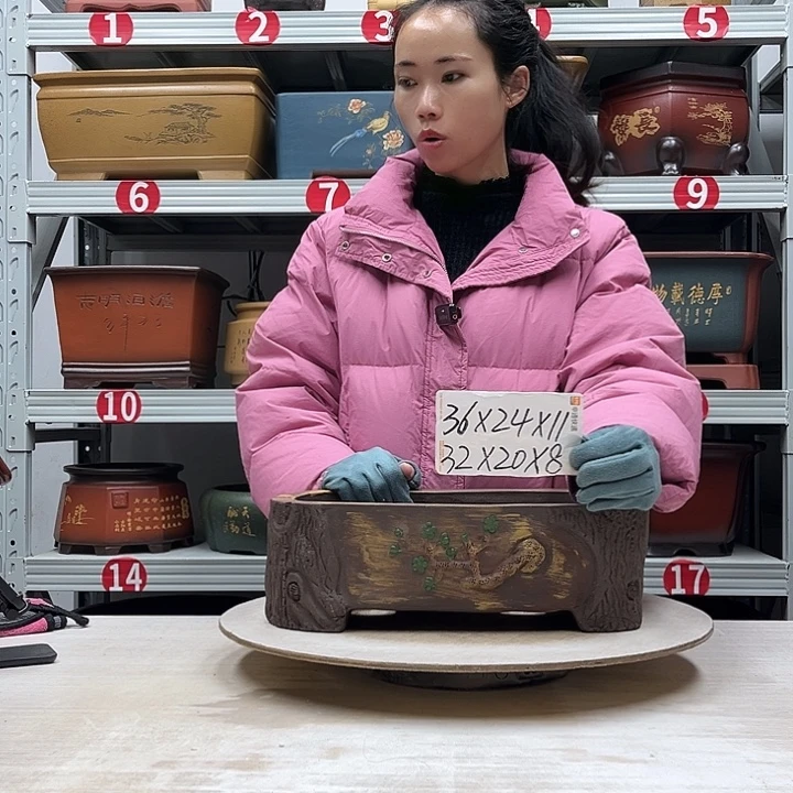 紫砂花盆紫砂花盆