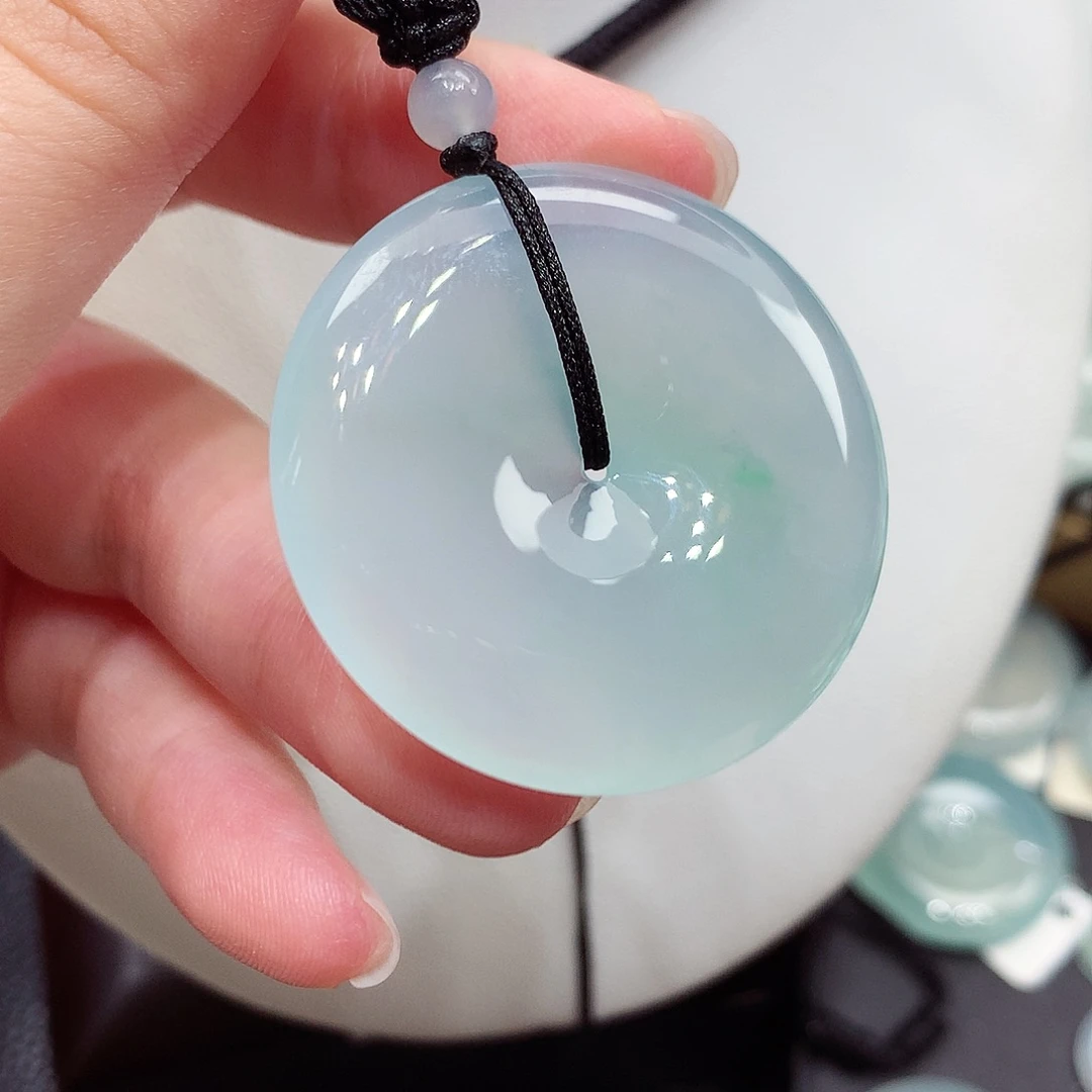 颈饰未镶嵌翡翠编号95，36.2/5.7