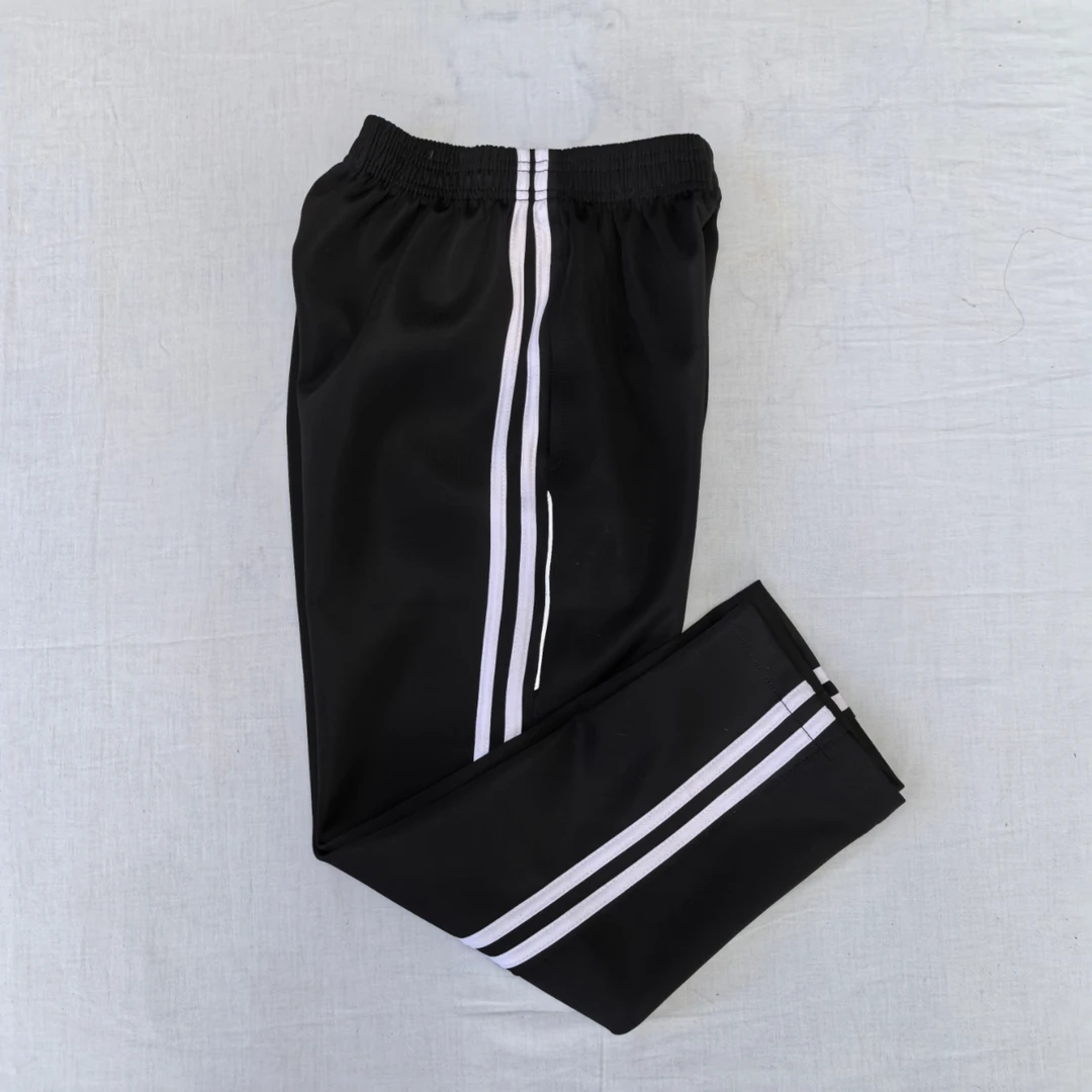 新疆包邮反光条黑色（藏青色）两条杠小学校服裤春秋休闲学生裤子
