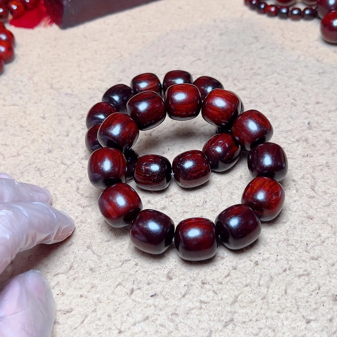 小叶紫檀手串/手链1.8琴料黑飘红老型头货