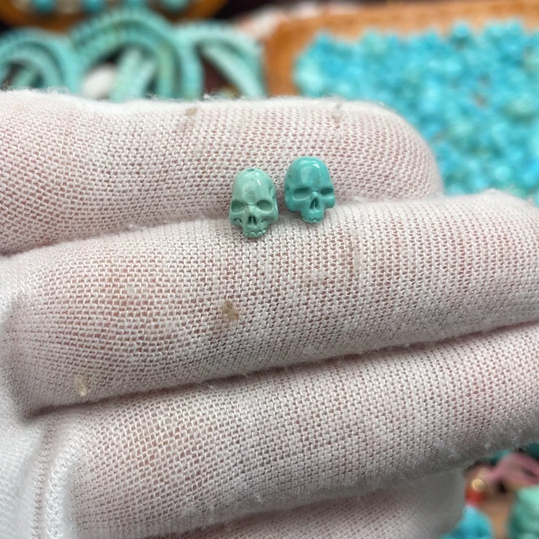 未镶嵌绿松石珠宝奇石