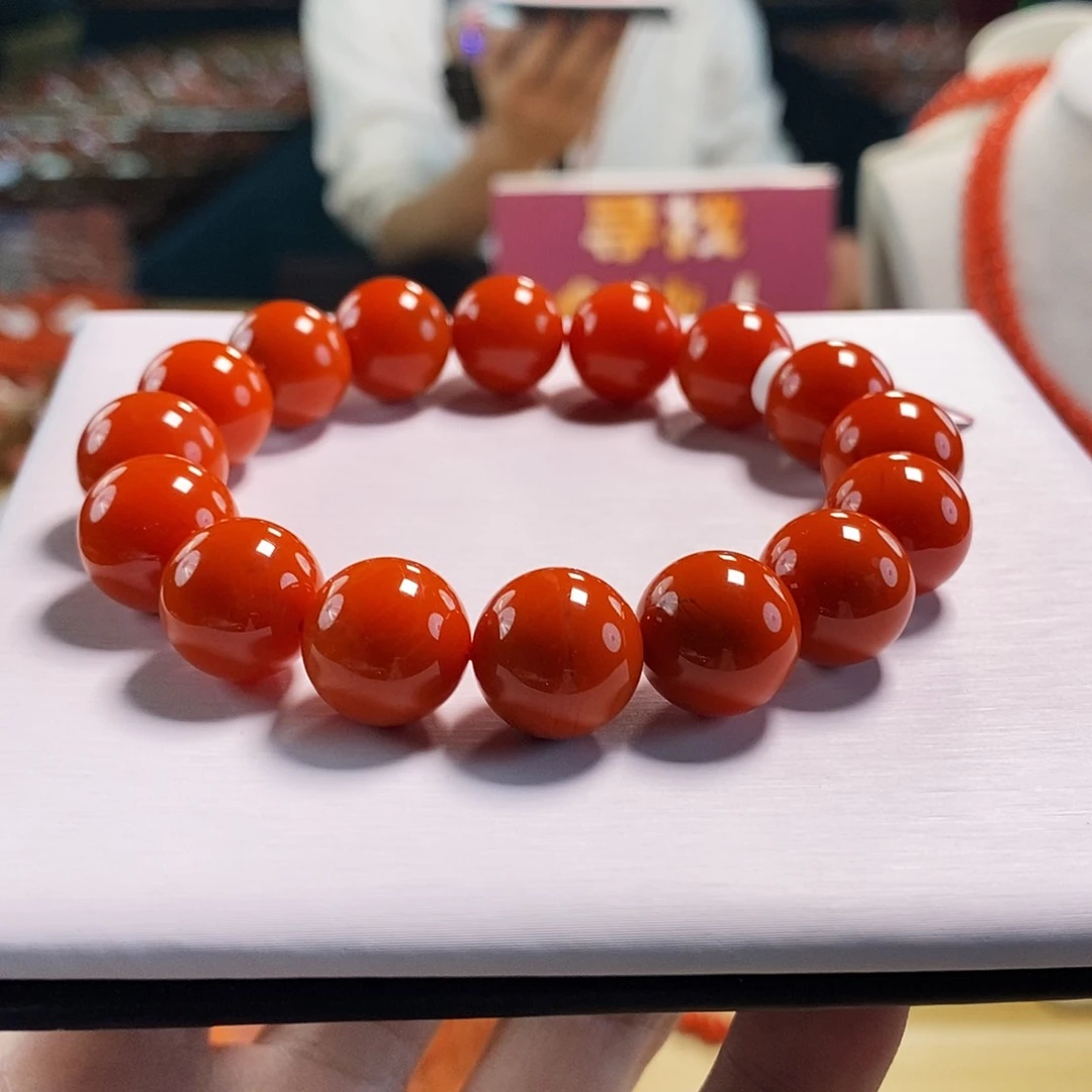 未镶嵌东山料  14mm  多样性发一南红玛瑙