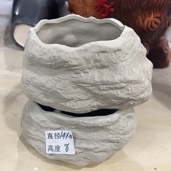 多肉绿植陶瓷花盆9.9包邮，有孔