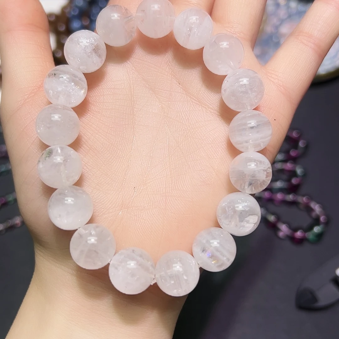 未镶嵌手链水晶喜马拉雅白幽灵12毫米19号