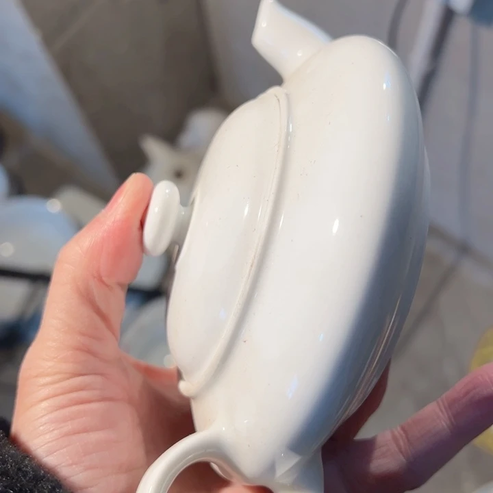 杯大球泥白胎茶壶一个