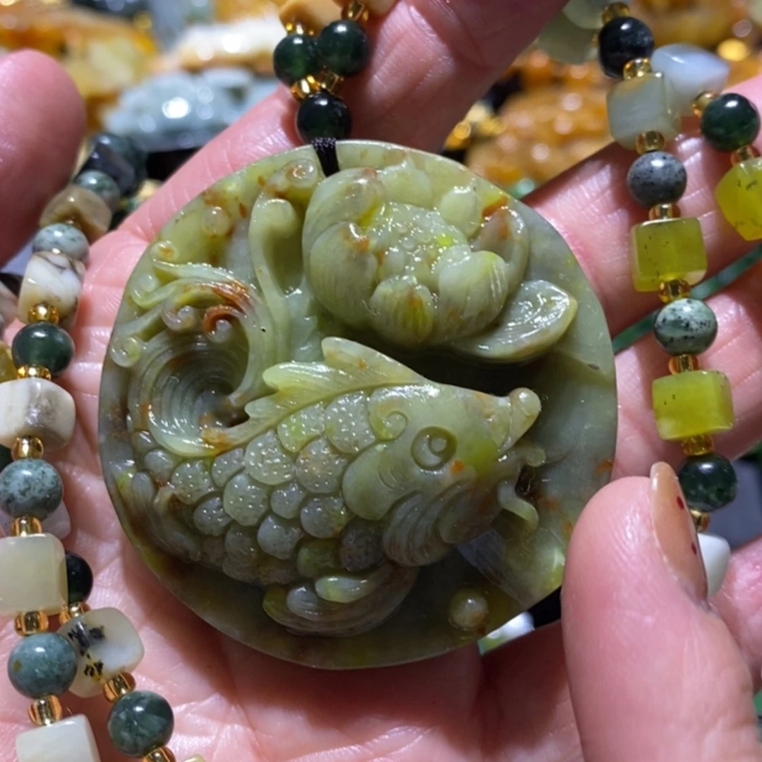 【闪购商品】岫玉毛衣链未镶嵌