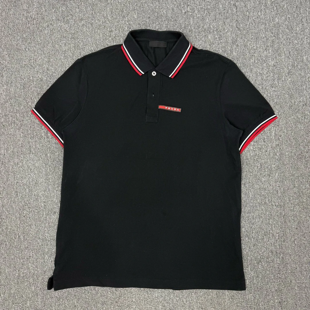 99新 Prada/普拉达 12852840 Prada普拉达胸前logo短袖Polo衫 L码