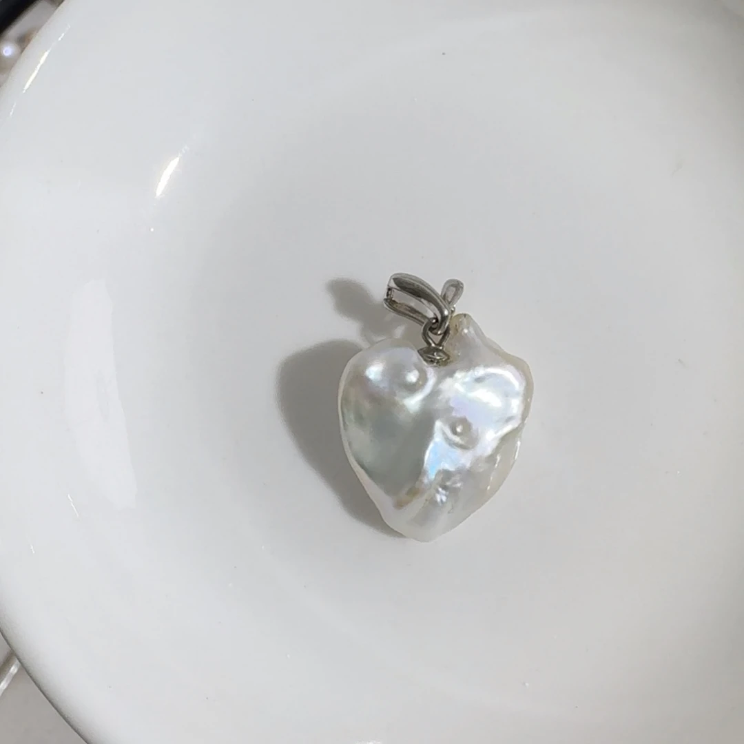 吊坠(不含链)淡水珍珠银S925镶嵌