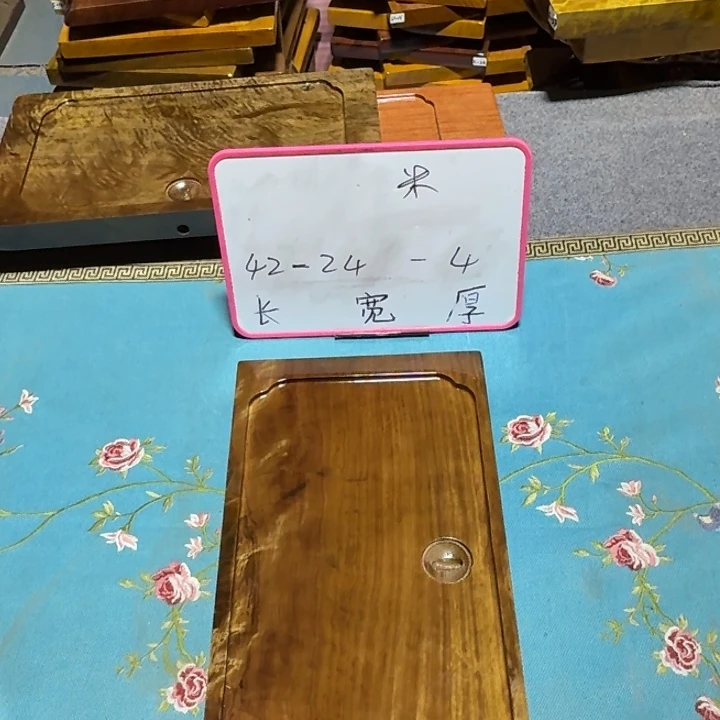 用***5整块实木根雕茶盘