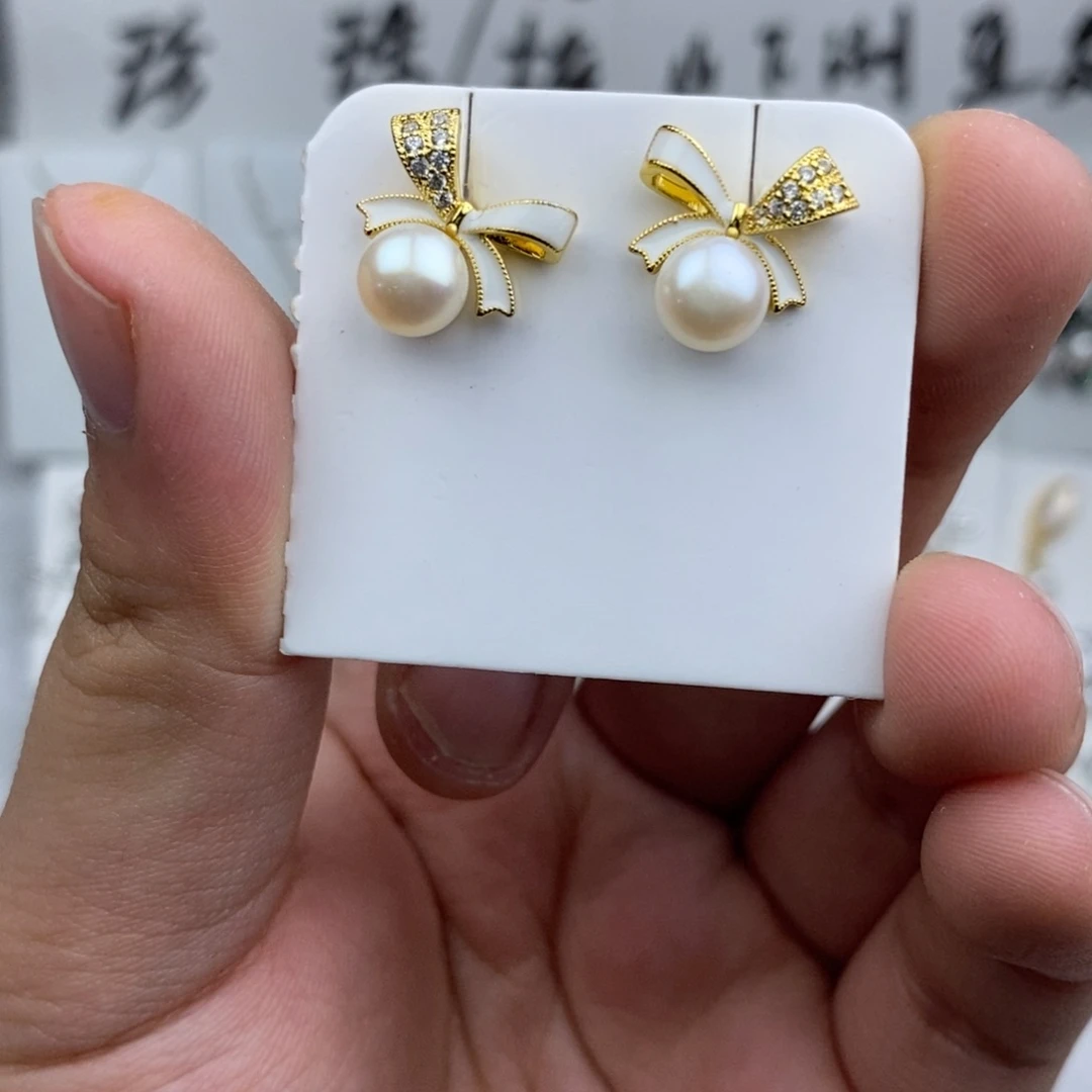 耳饰未镶嵌淡水珍珠