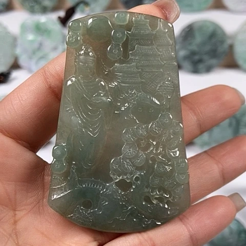 翡翠颈饰未镶嵌阿尼陀佛福利