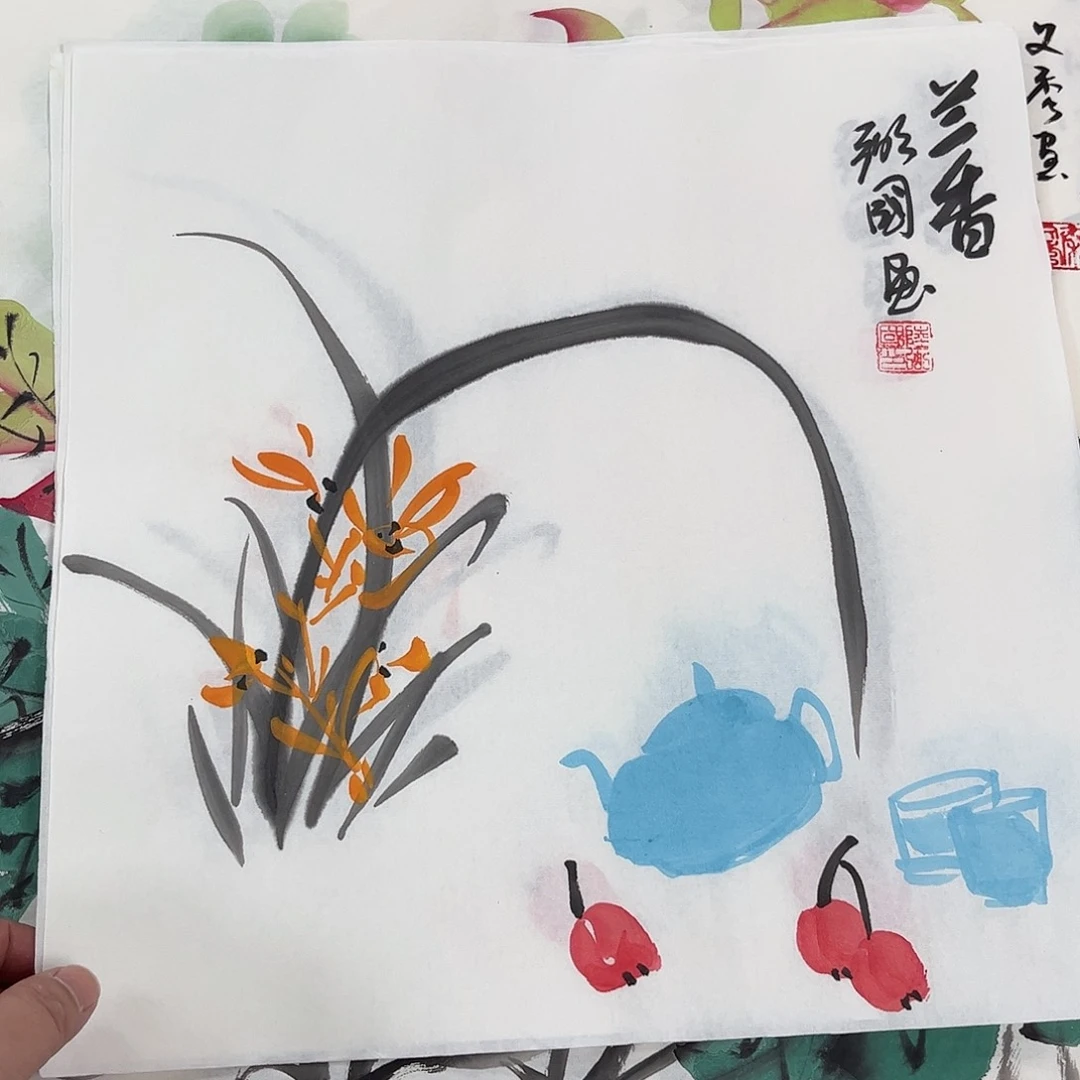 国画国画作品宣纸纯手绘