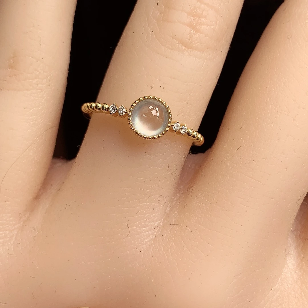 翡翠颈饰18K金镶嵌上新