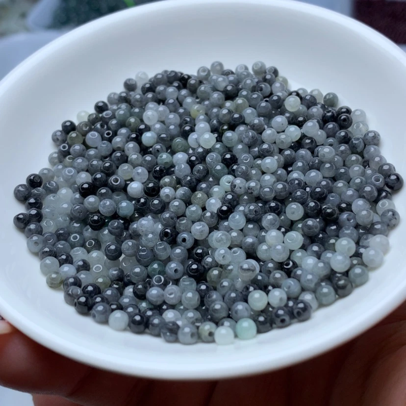 【闪购商品】未镶嵌手链翡翠卡3.5冰乌鸡100颗