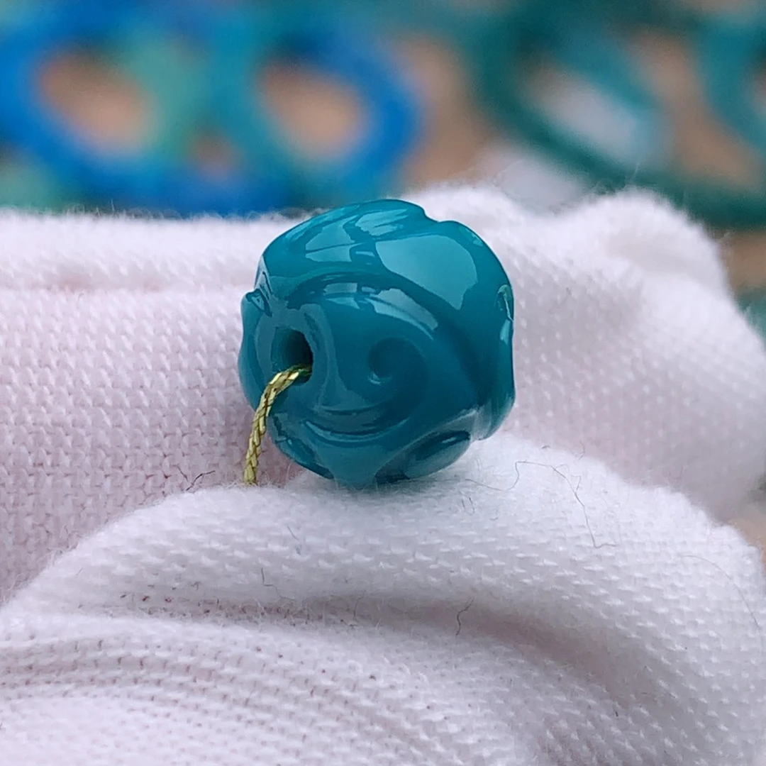 未镶嵌绿松石珠宝奇石8.4mm