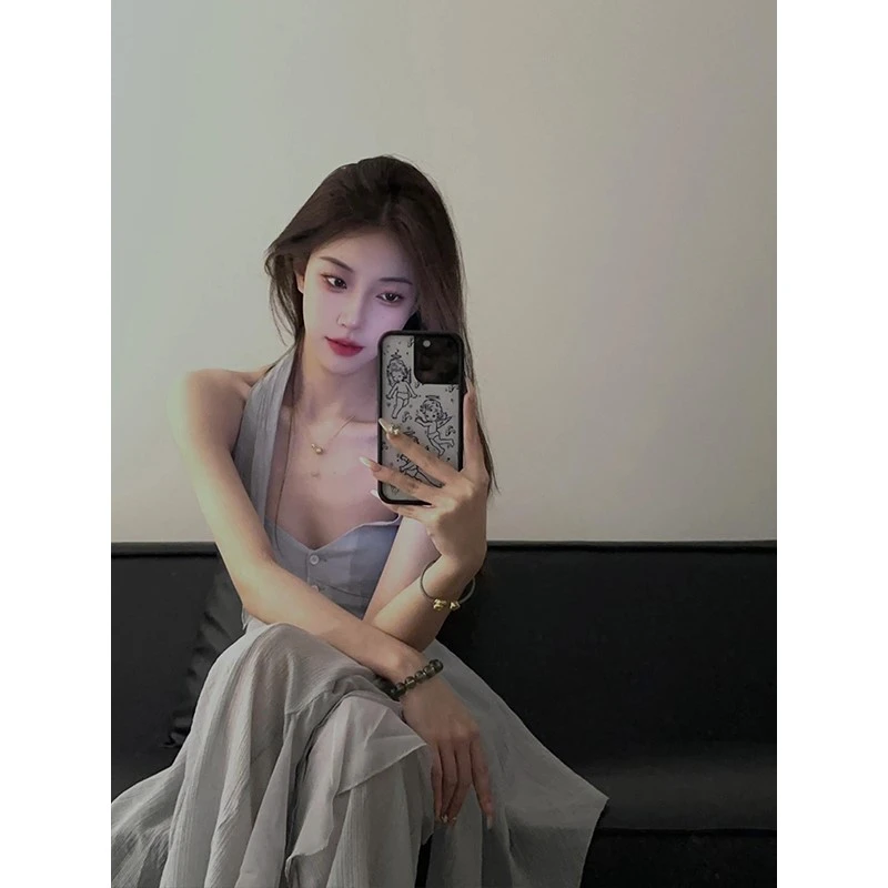 高级设计感小个子两件套辣妹纯欲风上衣女高腰直筒松弛感长裤套装