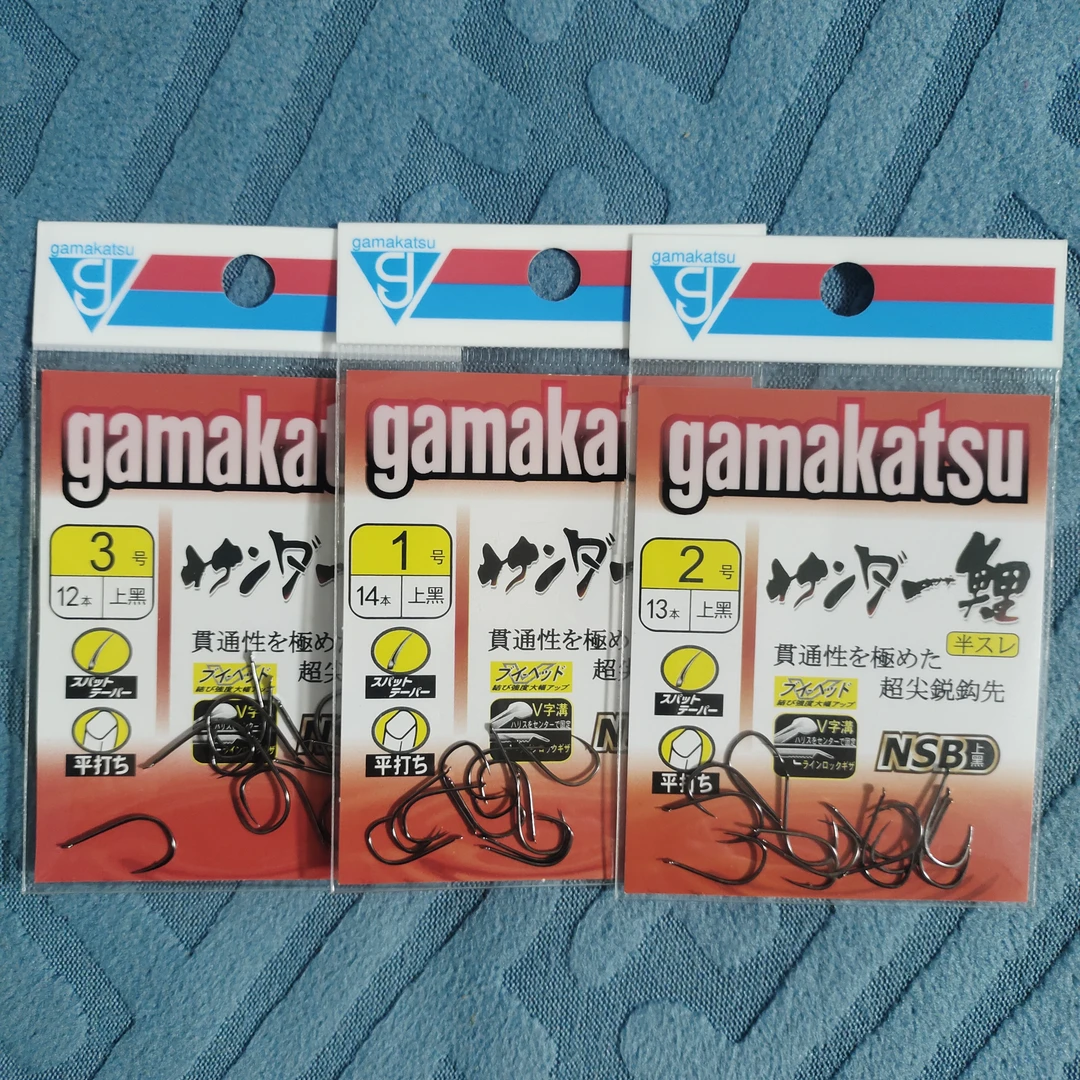 伽玛卡兹闪速鲤半倒刺带线槽尖锋锐野钓大鱼钩闪速鲤款式