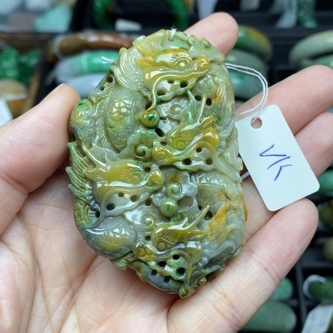 翡翠项链未镶嵌九龙9号