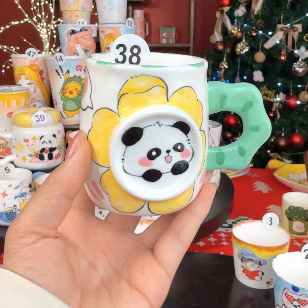 陶景德镇手绘高温釉下彩玉