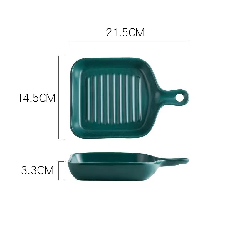 单柄烤盘家用盘子餐具