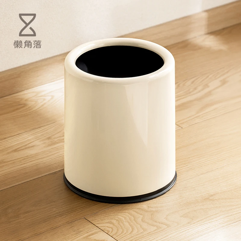 懒角落垃圾桶家用大容量厨房客厅轻奢卧室高颜值大号放纸桶纸篓