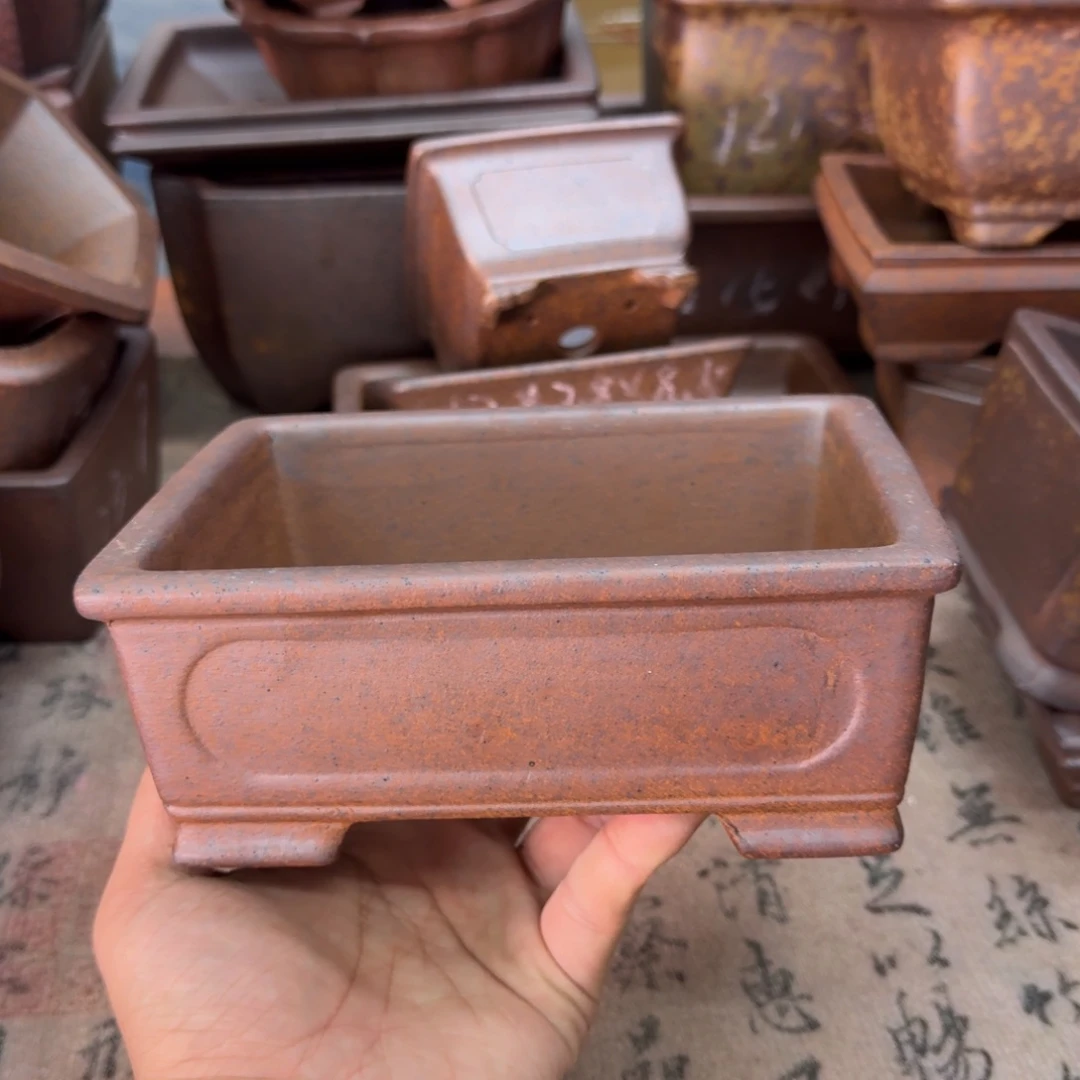 紫砂花盆55号宜兴紫砂正品花盆16x11.5x5