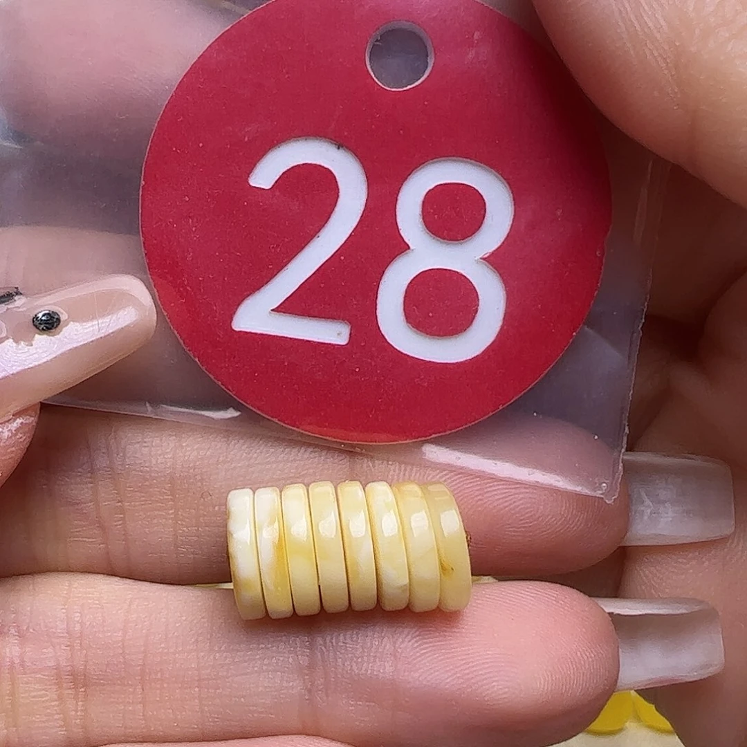 蜜蜡未镶嵌珠宝奇石9mm精工隔片