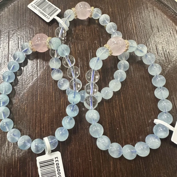 【小院甄选】海蓝宝单圈手链约8mm 多样性发一件 JC1043