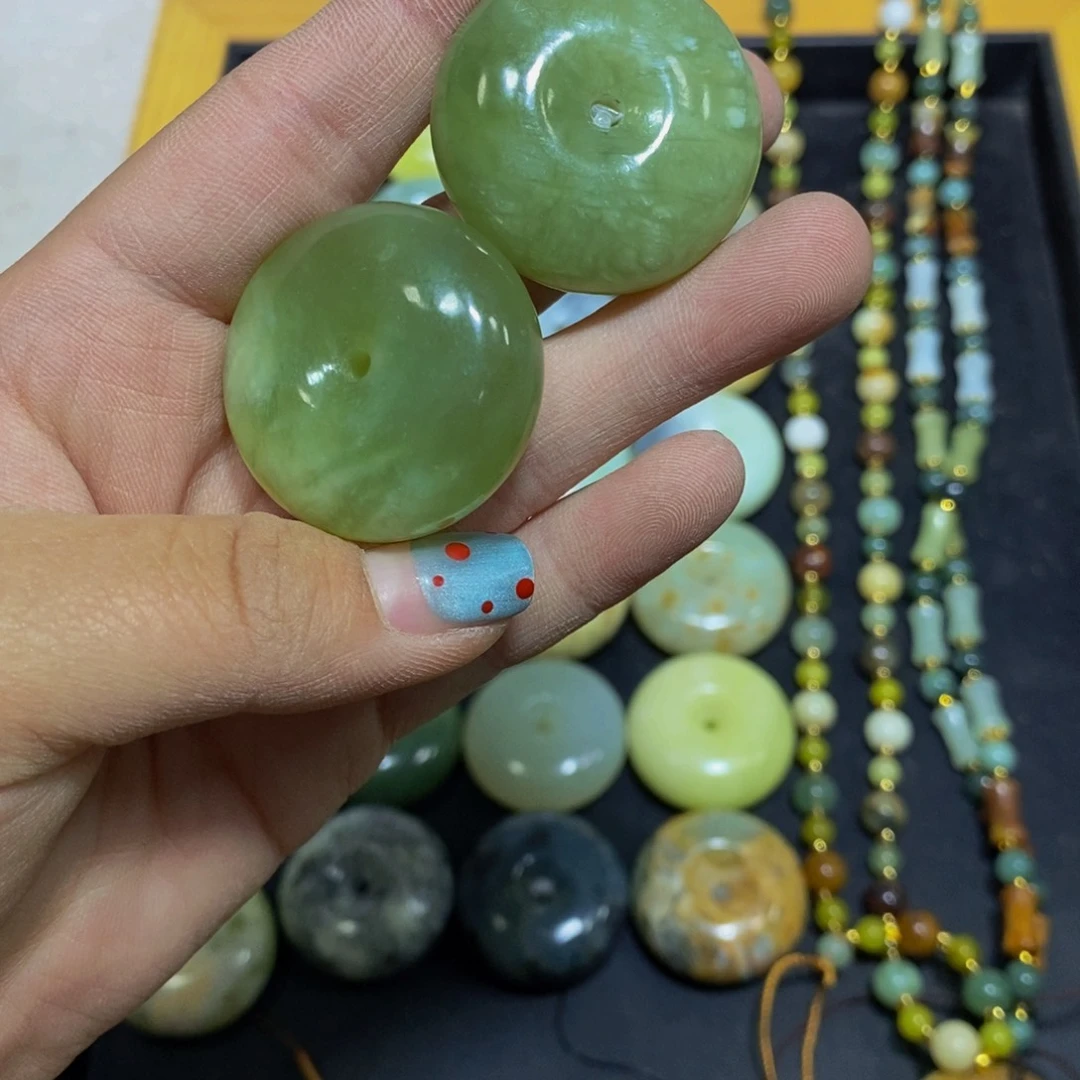 蛇纹石玉未镶嵌毛衣链22