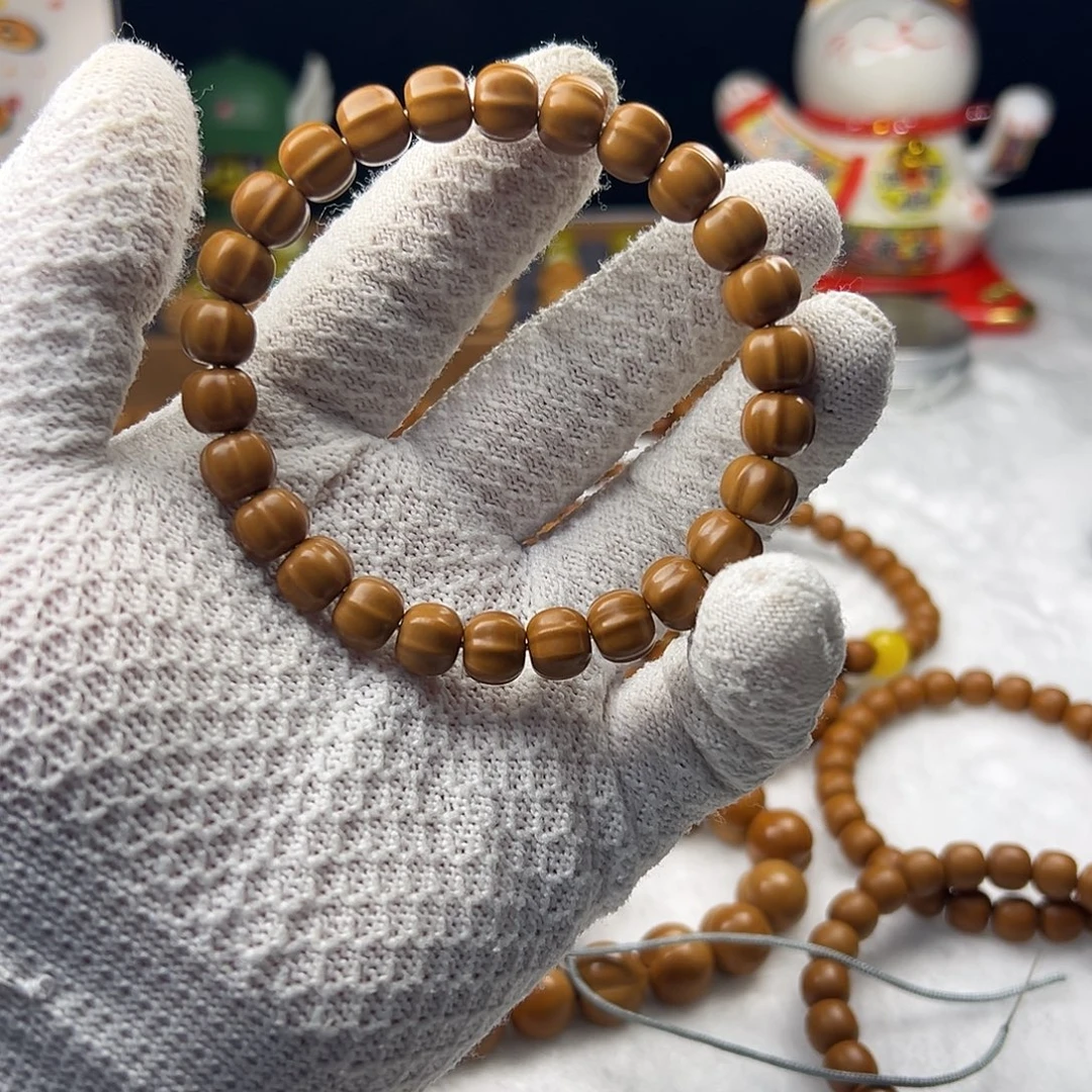 手串猴头核桃鲨鱼背全品无暇猴头手串