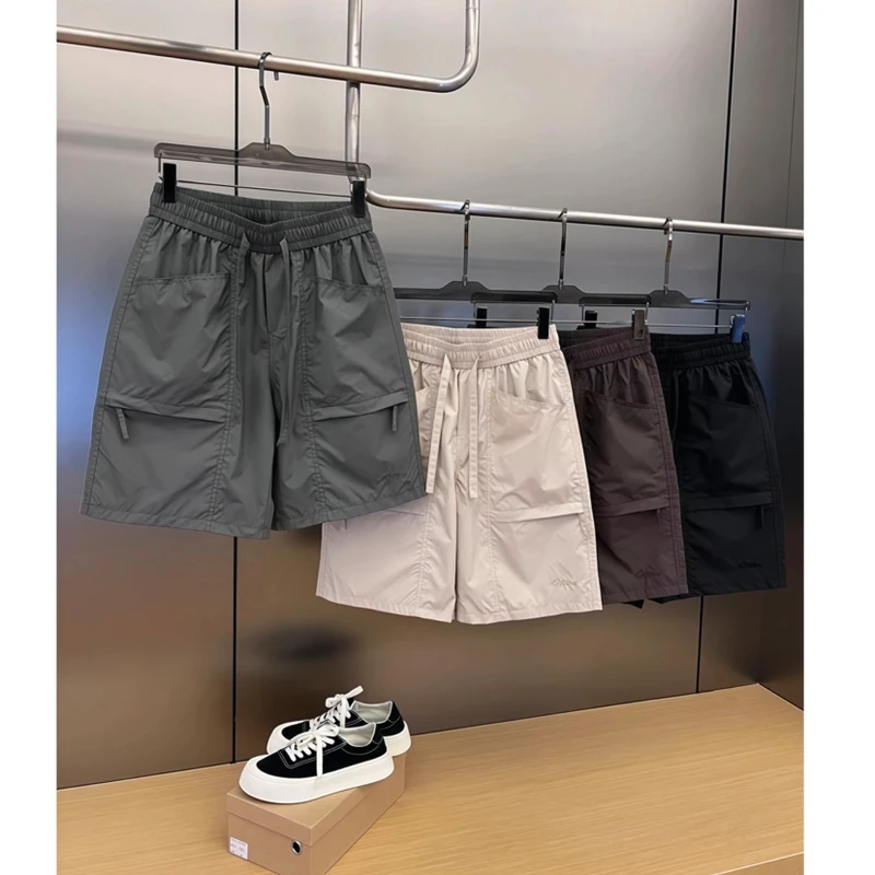 夏季激光穿孔工装短裤大口袋透气网眼五分裤宽松运动裤#66-218