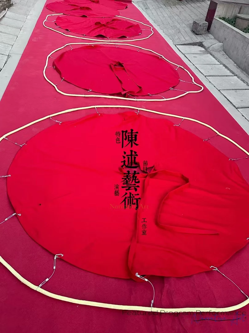 非遗火裙舞火裙进口材质循环使用耐烧材质防火布料