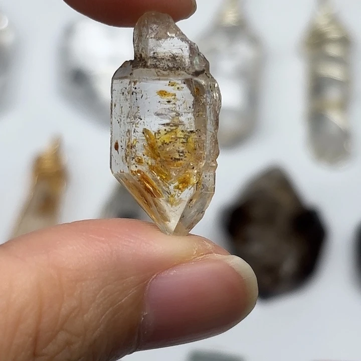 未镶嵌水晶颈饰巴基斯坦油胆闪灵钻26mm+