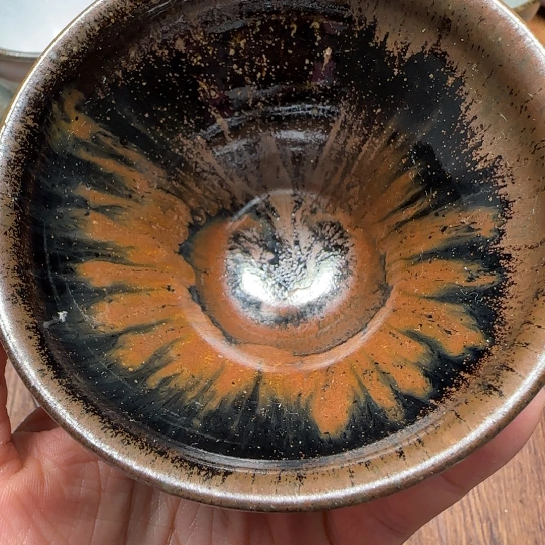 柴烧建盏茶盏茶杯82