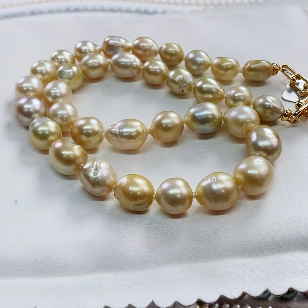 项链未镶嵌海水珍珠9-12