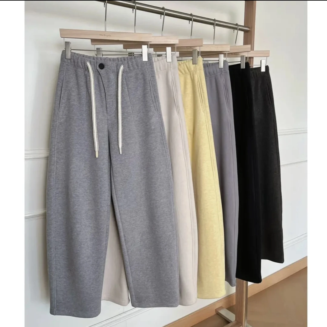 【梯字毛巾裤】韩国单显瘦毛巾香蕉镰刀裤休闲阔腿百搭宽松-241298