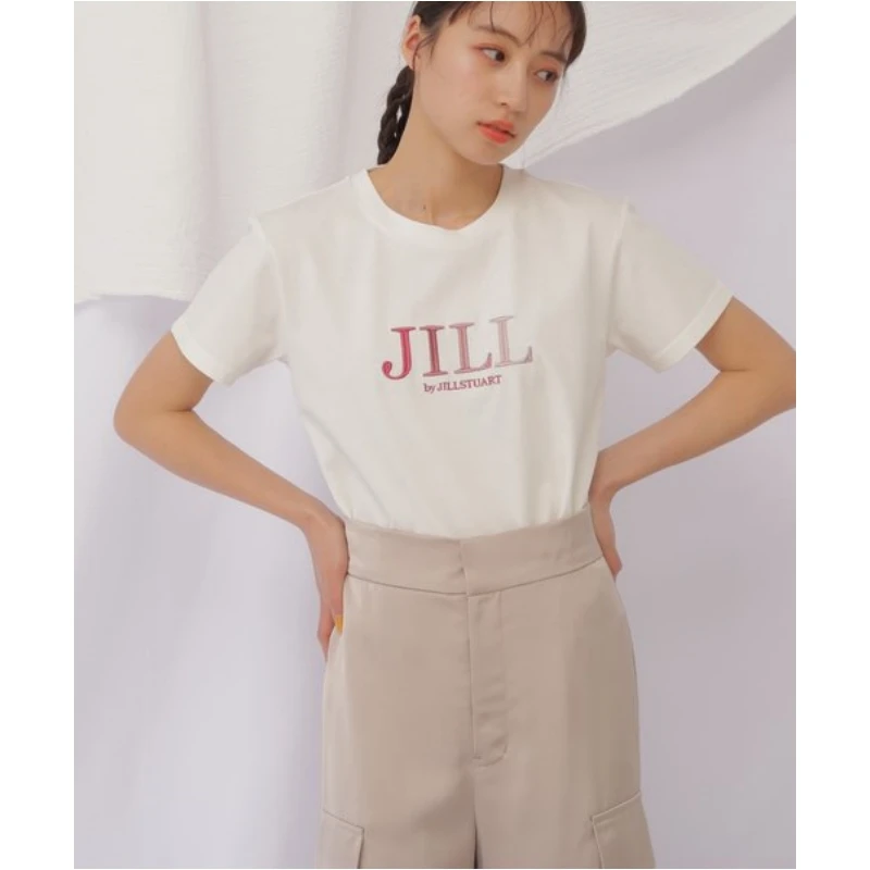 【胖虎家】春夏新款 J 百搭舒适休闲宽松刺绣印花圆领T恤