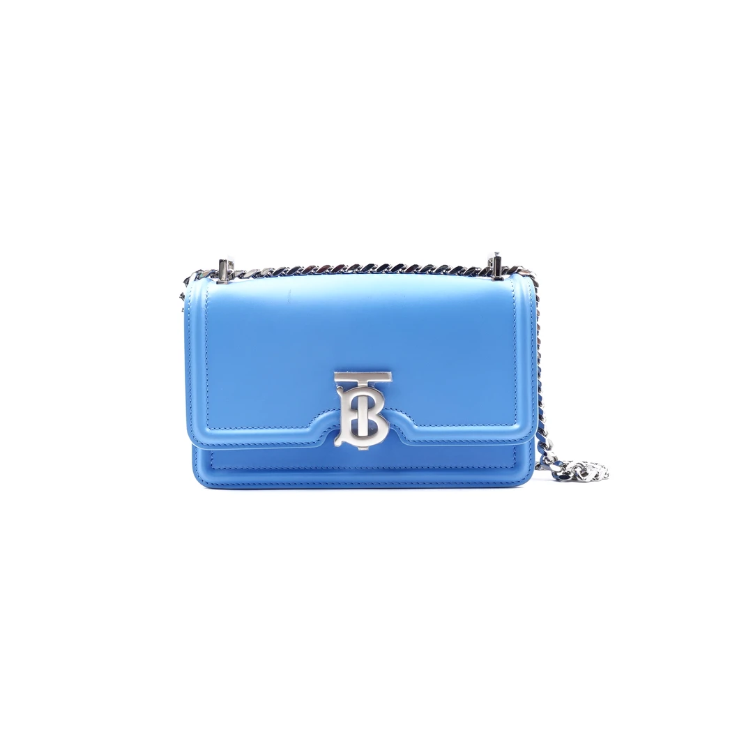 95新 BURBERRY/博柏利 【专属】蓝色单肩包T10156642