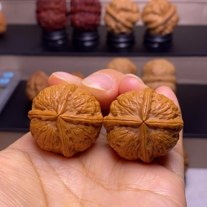 把件文玩核桃门墩四楞21