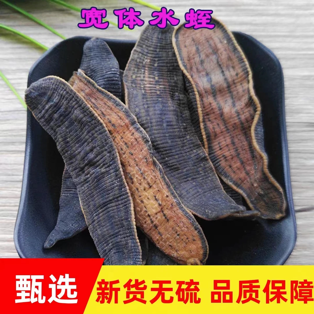 新货清水水蛭干货干品蚂蟥宽体金线蛭 包邮水蛭粉有盐