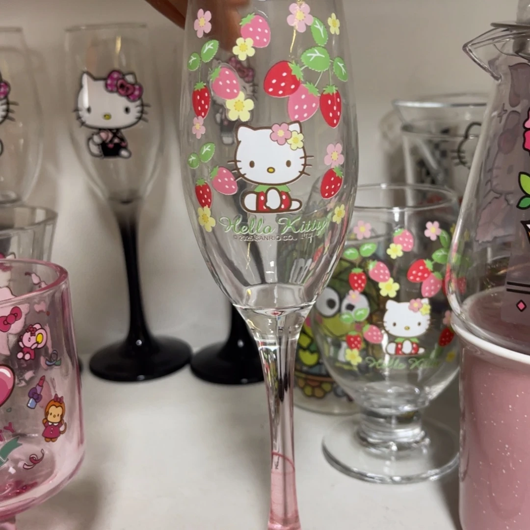 玖***子吸管款水晶玻璃草莓高脚