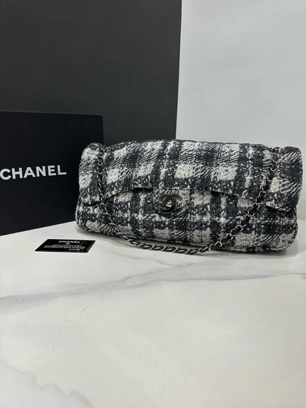 95新 Chanel/香奈儿 羽绒cf机场包18开卡36cm/JJ5012104