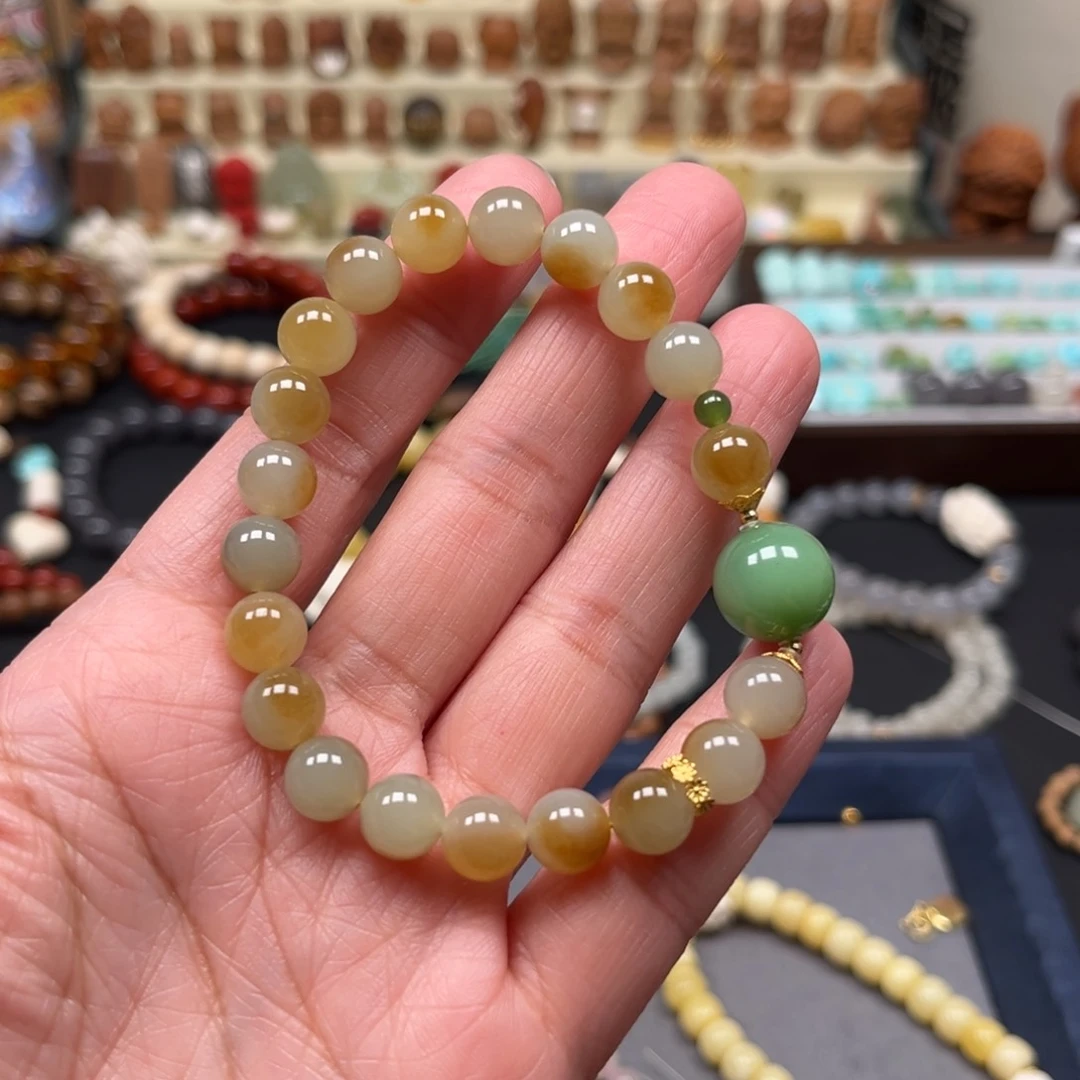 和田玉手链未镶嵌单圈手串