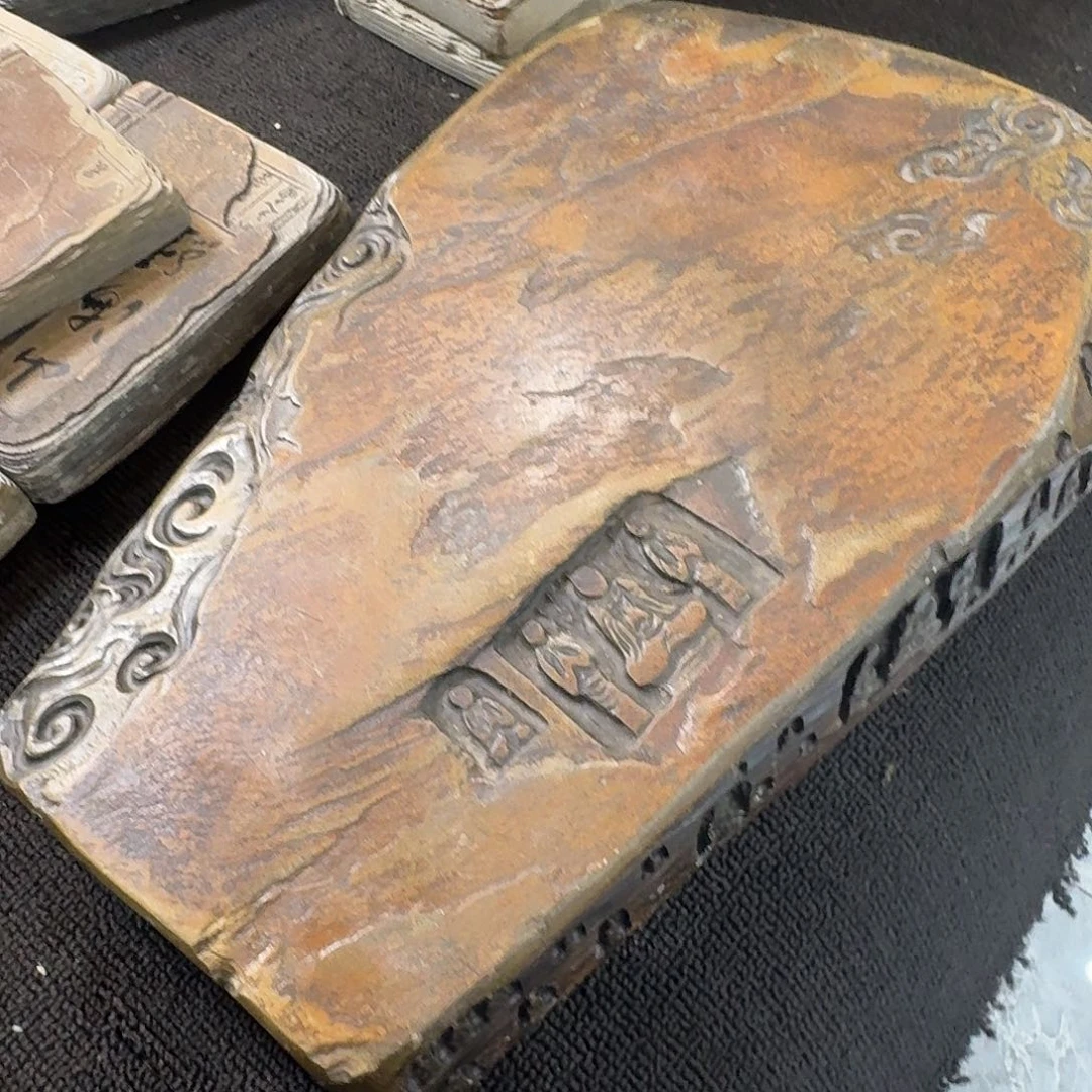 歙砚石刻干泡摆件