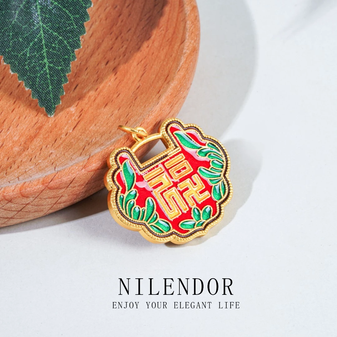 铜合金吊坠 XL-578百搭国潮民族风福禄双面吊坠