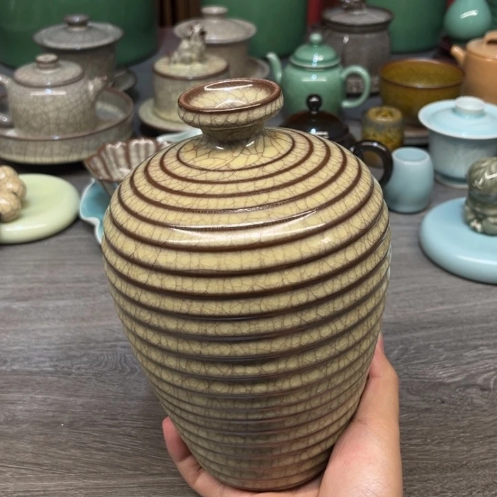 蒋加宝 传世哥窑 梅瓶