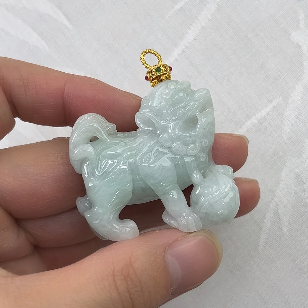 翡翠合金吊坠(赠链)国风