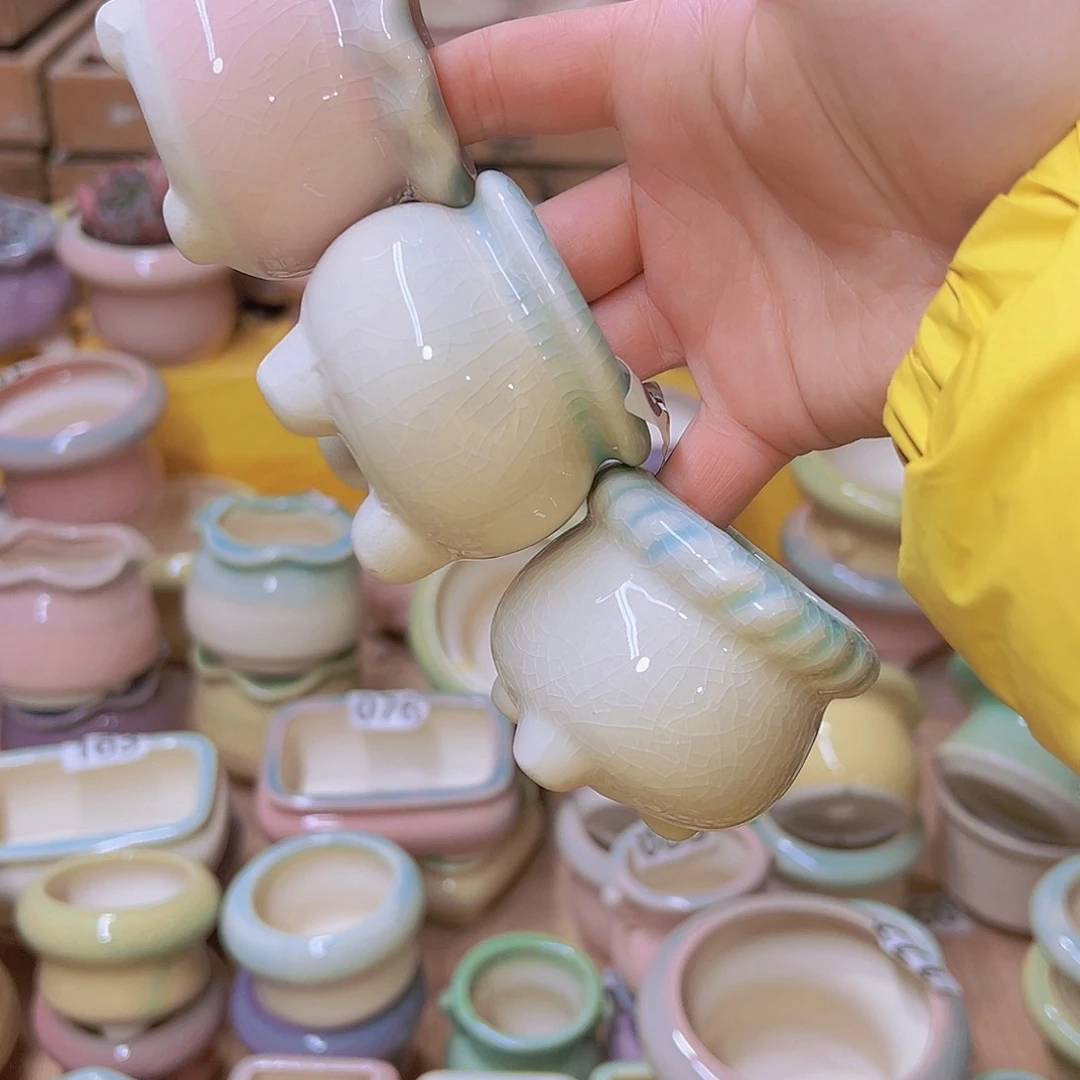 红陶陶瓷花盆当场满12包邮